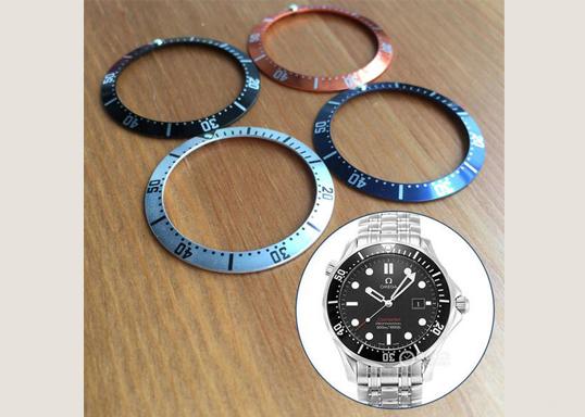 38mm Luminous Aluminum watch bezel insert for Omega Seamaster